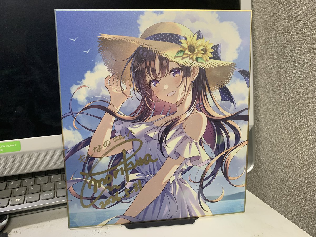 阪神梅田本店 の #イラストレーターの仕事展 での森倉円先生のサイン会