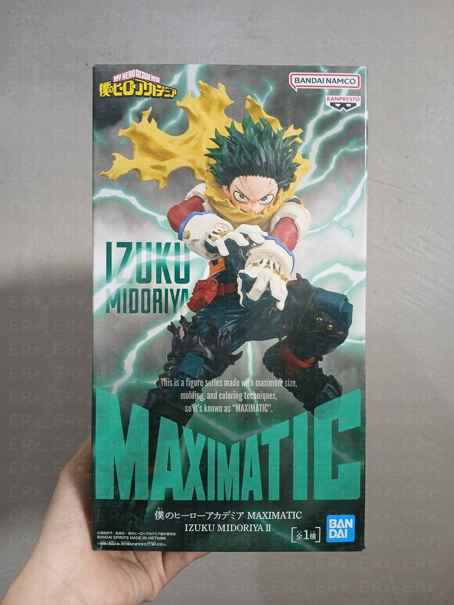Re_Explosiv's tweet photo. WTS Maximatic Izuku II
• Ready kamar Ere
• Bersih INA 338K (*50K sdh di potong cust HnR)

• Dom: Kalbar
#warunganime #warungbnha #warungmha https://t.co/4xVLog53Wg