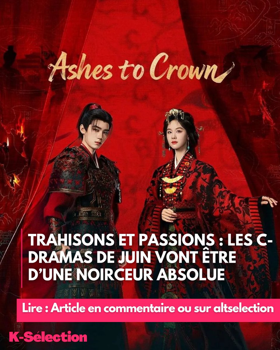 ALTKSELECTION's tweet photo. Juin 2026 s'annonce chargé pour les amateurs de C-dramas !Article sur: https://t.co/GTzHKDx8O4
#CDrama #DramaChinois #CDramas2026 https://t.co/k7vD8PQbap