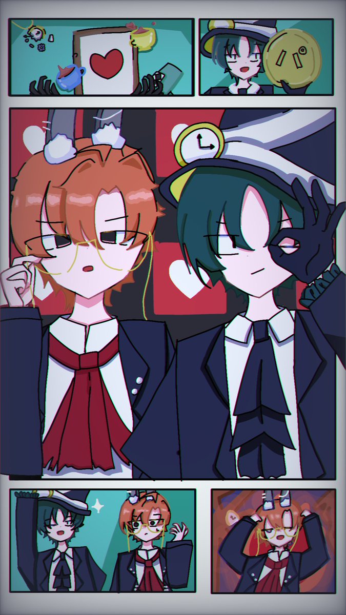 Akari667788's tweet photo. 漫画風イラストを描いてみたかった。
#パラ高FA
#不思議の国編 https://t.co/TJrSxTPGx9