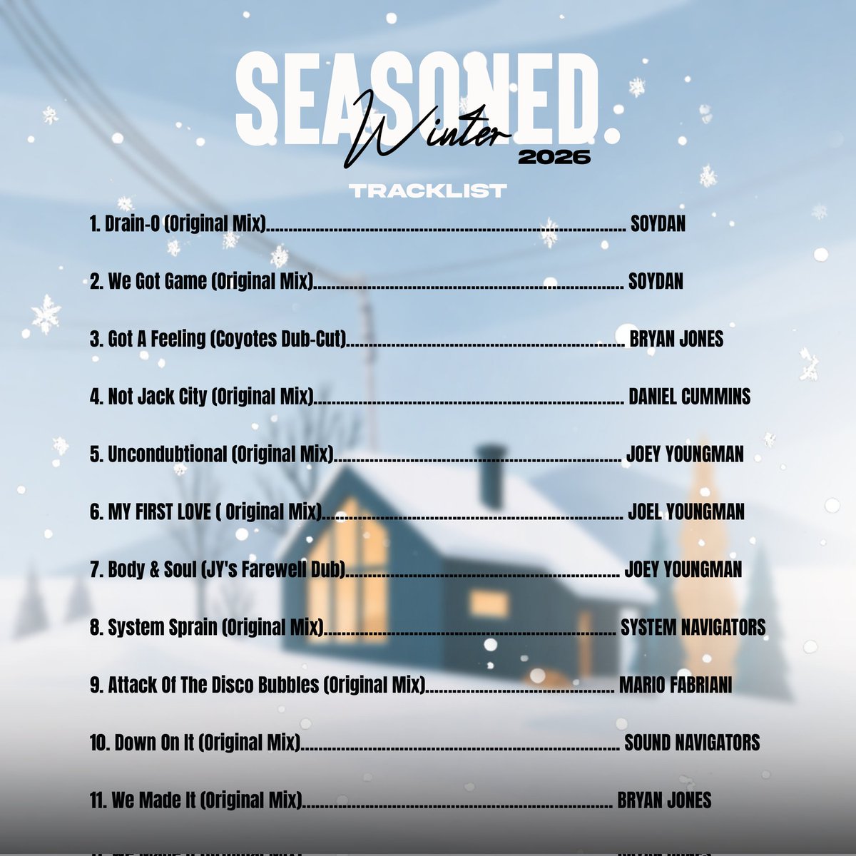 toadstoolngema's tweet photo. seasoned. Winter 2026 🥶🧊 [TRACKLIST]. #DeepHouse

📂 OUT NOW: https://t.co/AF36opRkLn https://t.co/QZ0CU0P0Bb