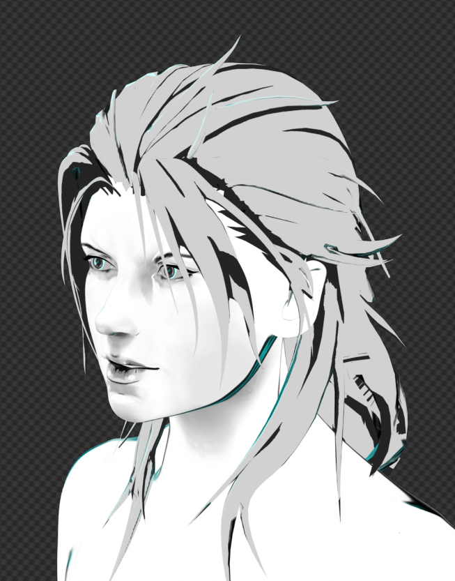 ComplexAce's tweet photo. Five's hair transplant went well.
The hair flow/silhouette was tricky to tackle, I wanted something messy while still feeling "formal"
I'm proud of how it turned out in the end, she turned out EXACTLY the way I imagined!
#Fractured_Recursion #MadeWithBlender https://t.co/WvxzkcNjuv