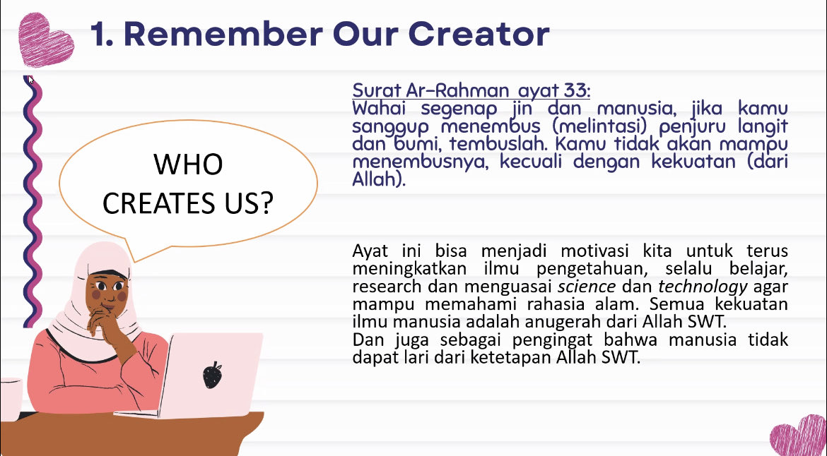 belajarlagiHQ's tweet photo. Pas banget hari Jumat kemarin juga ada internal sharing session topiknya mental block.

Narsumnya bilang otak manusia memang cenderung overthinking (mikirin yg baiknya ga perlu dipikirin secara berlebihan), yg bikin potensi maksimal dari diri kita jadi gak keluar.

Buat yg sering overthinking, beliau ngasih saran buat sering-sering mengingat siapa pencipta kita supaya ga terjebak di masa lalu dan terlalu mengkhawatirkan masa depan.

Karena yg paling penting adalah live your life today dan menyadari bahwa semua hal di dunia ini sudah ada yg mengatur, termasuk detail hidup kita.