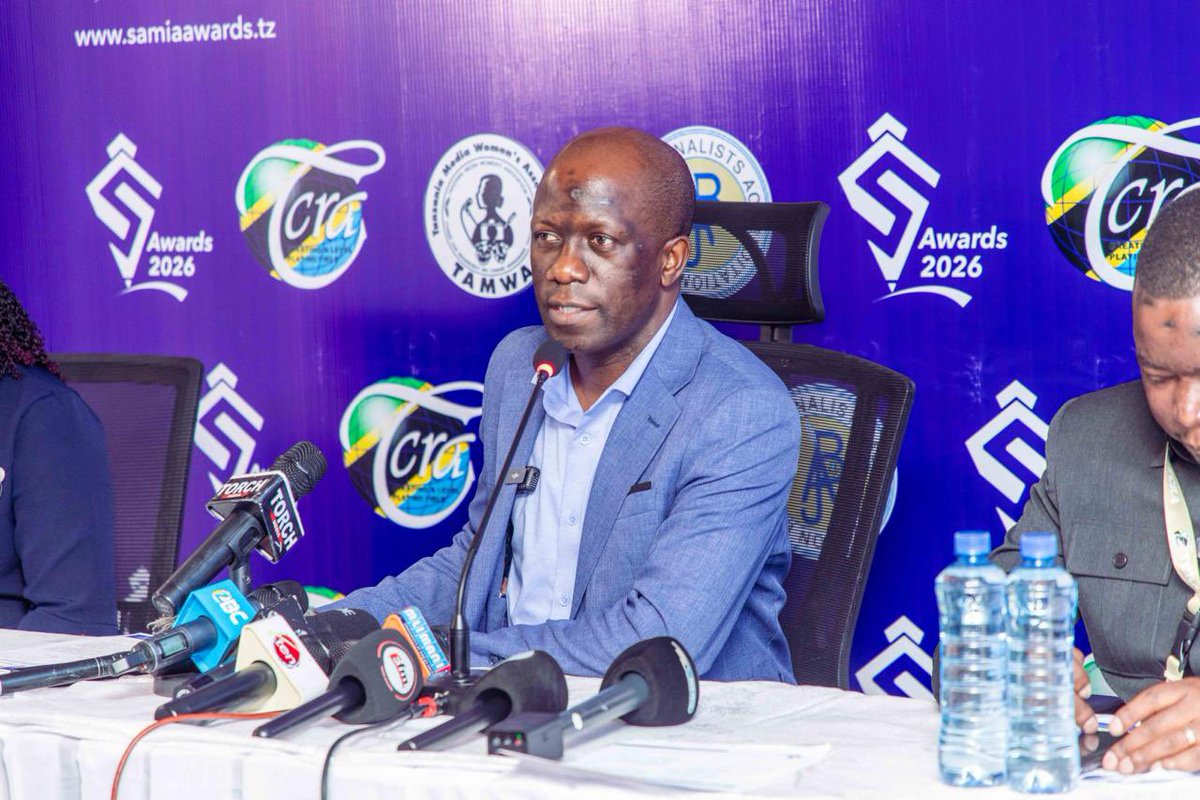 TAMWA_'s tweet photo. “Mchakato wa kupokea kazi unaanza rasmi leo 31  Mei 2026 na kuhitimishwa 30Juni 2026 kupitia tovuti rasmi ya Tuzo https://t.co/tpFbY72U4Q. Kazi zitakazopokelewa ni zilizochapishwa na kurushwa kuanzia 1 Julai 2025 hadi 30Juni 2026”. Mhandisi Peter Msalyanda - Mkurungenzi TCRA https://t.co/csGr5YWgVi