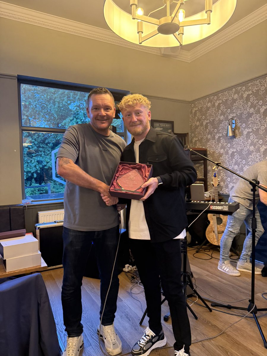 ClydebankAFC's tweet photo. Outstanding night at the Clydebank Ams awards! 
Top scorer Jordan
Players player Jordan
Coaches player Jordan
Most MoTM Jay Smith
Kieran Spence award Graham
Manager recognition Matty 
We now take a break before preseason in July! Mon the Bankies ⚪️⚫️🔴 https://t.co/lWuUuiJBCV