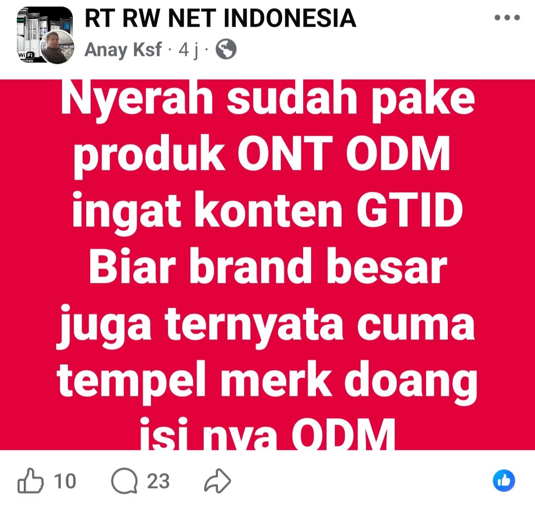 ryzensmaster's tweet photo. Di perangkat jaringan kyk ONT/ONU banyak barang ODM sampah

Dipakek bukannya tidur nyenyak malah nambahin masalah https://t.co/bsAKfFnIYN