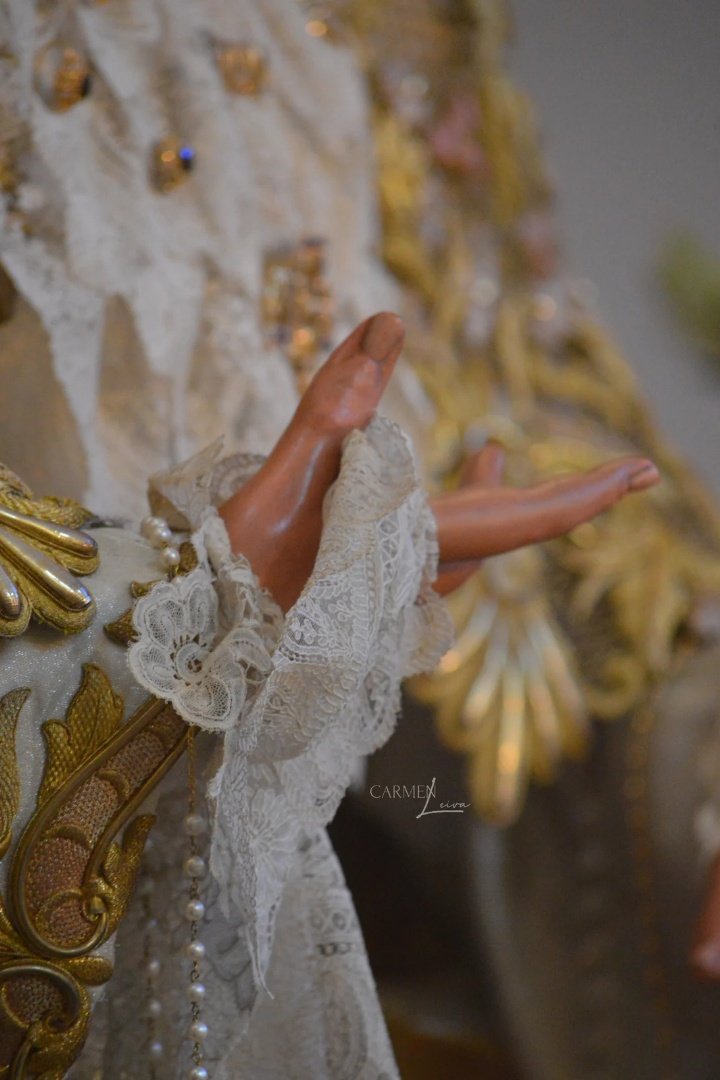 devocionprch_'s tweet photo. María Santísima de la Salud en devoto besamanos, celebrando así la Festividad de la Visitación de la Santísima Virgen María 

#CofradíasMLG 
#saludmalaga
#saludmlg https://t.co/cDeTUs4SUO