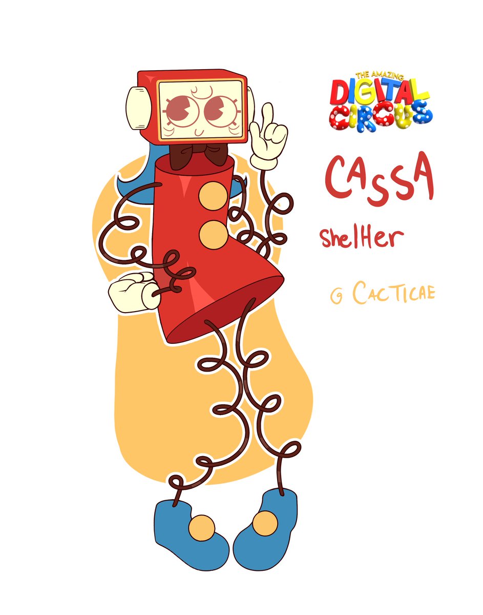 Cacticae's tweet photo. Meet Cassa my #TADCOC !! She is based off of an Etch-A-Sketch 
~
#TADC #TheAmazingDigitalCircus https://t.co/iuhflE3Fts
