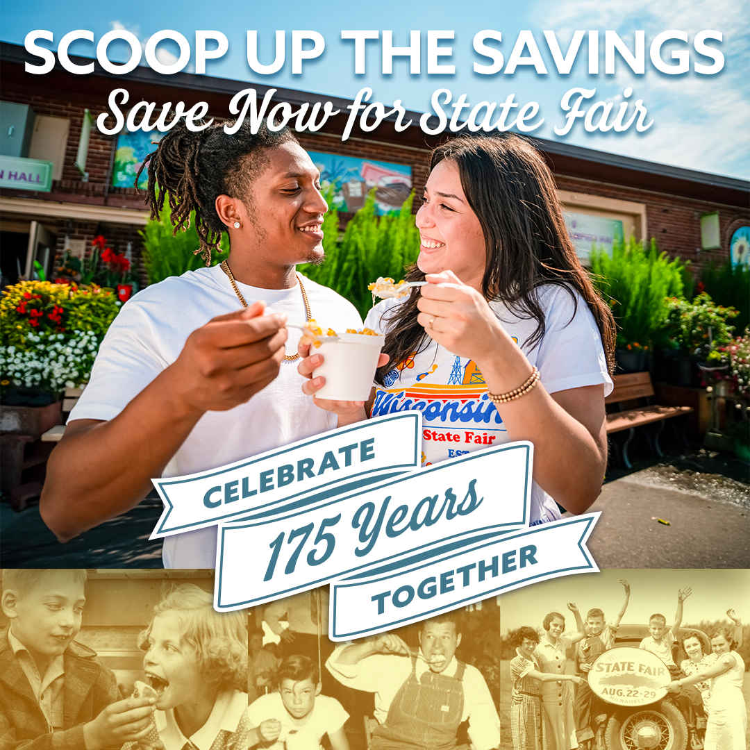 wistatefair's tweet photo. Scoop up the savings before they're gone ⏰

Today’s your LAST chance to grab $15 Adult Admission Tickets before prices increase at 11:59pm!

SAVE NOW: https://t.co/WTzucyVp8s https://t.co/q8VAHAl5MW