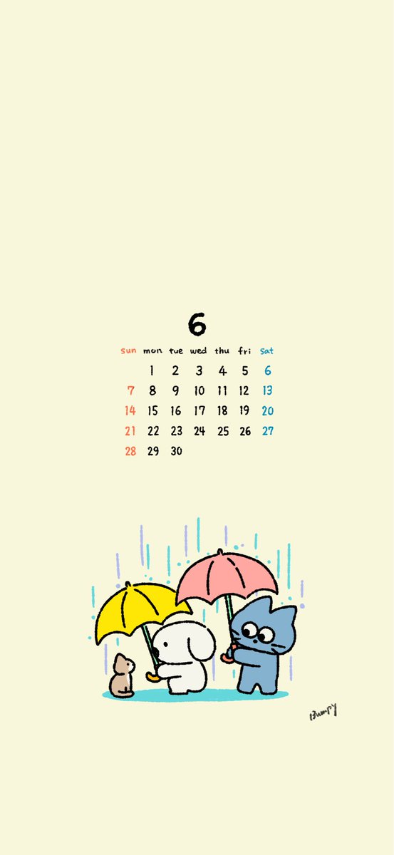 Bumpy2025's tweet photo. 6月のカレンダーができたよ🫰
待ち受けに使ってね✨

#イラスト https://t.co/w0GGTWy8zP