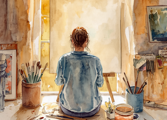 PaintworksMag's tweet photo. Inspiration often appears after you begin. Do not wait for the perfect idea. Start painting today. #PaintingInspiration #CreativeBlock #ArtistMotivation https://t.co/2cTM2blwEF