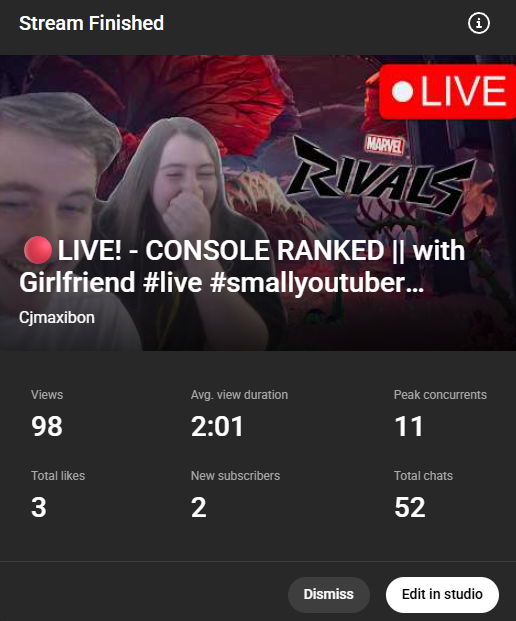 Cjmaxibon's tweet photo. Thank you everyone who came out to the @youtube Pre work stream glad we got some new people chatting and joining #BonBonNation lets keep smashing it and see where we can all grow too.

#smallstreamer #youtuber #live https://t.co/GXgdDy5r0M