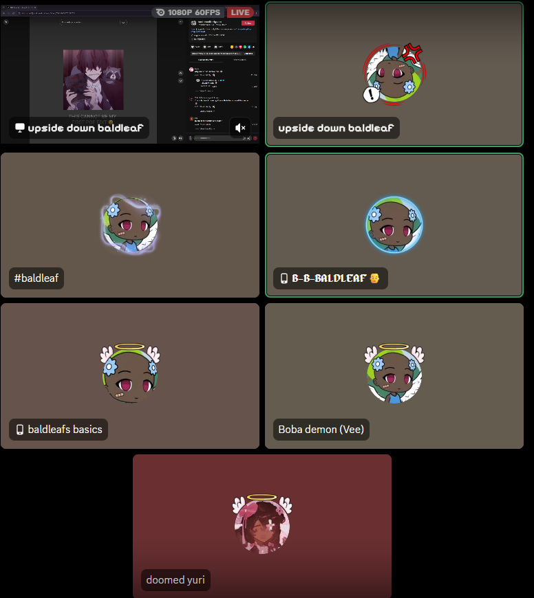 NotBlueLeaf_'s tweet photo. my discord is hell on earth 😭 https://t.co/Y0rGvPbUjV