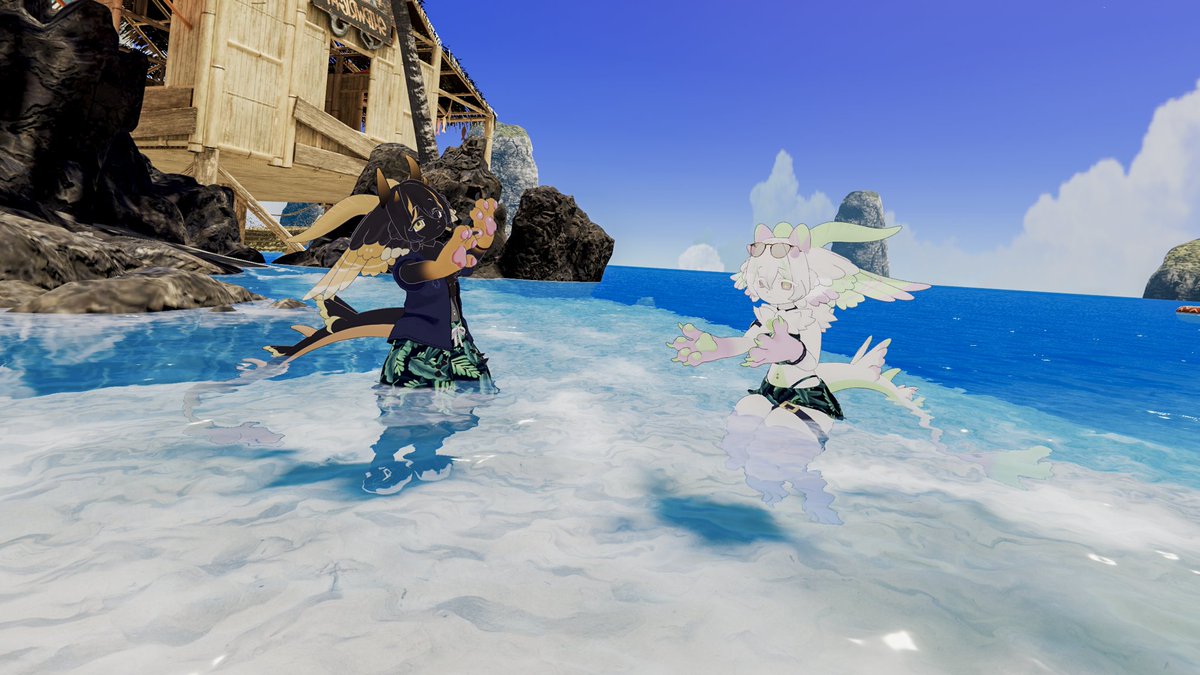 nemureco's tweet photo. アルちゃん仲間！！！！海！！！たのしーーーーー https://t.co/w25UiuHVoe