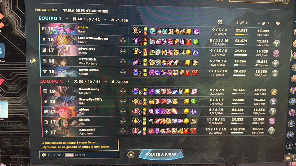 elnerogg's tweet photo. @riotgames Otra partida donde 4 anormales me han insultado por no querer suicidarme como ellos, les intentas dar tips, que va, se creen que son faker y todos me han reportado, me juego 100 pavos a que salgo baneado yo y ellos jugando tan campantes gracias a vuestra mierda de sistema https://t.co/NxqRoylVEr