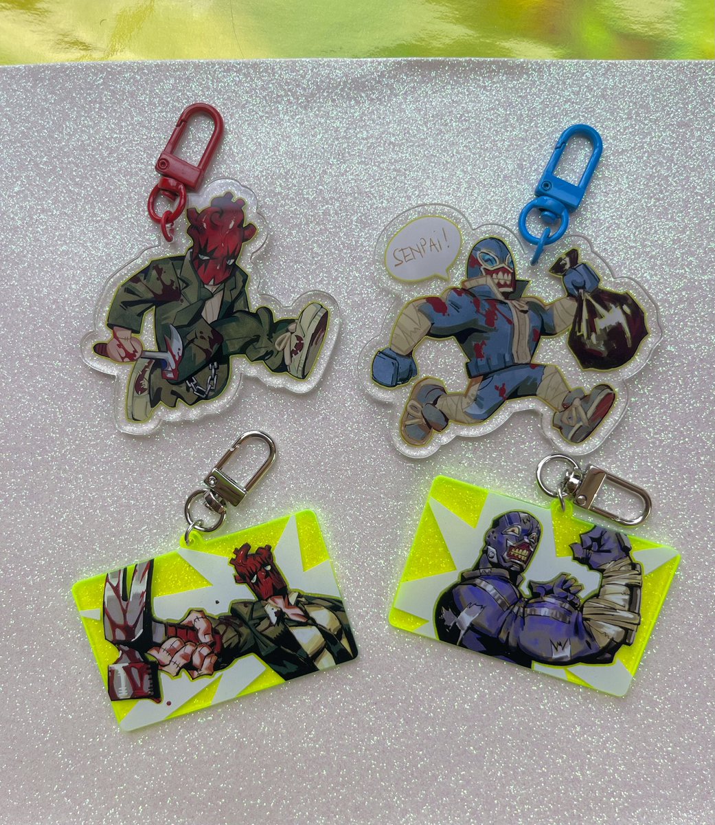 errriot's tweet photo. finally, the keychains arrived to me from the printing house!! I’m so happiii
#dorohedoro https://t.co/QPF0ISRQUe