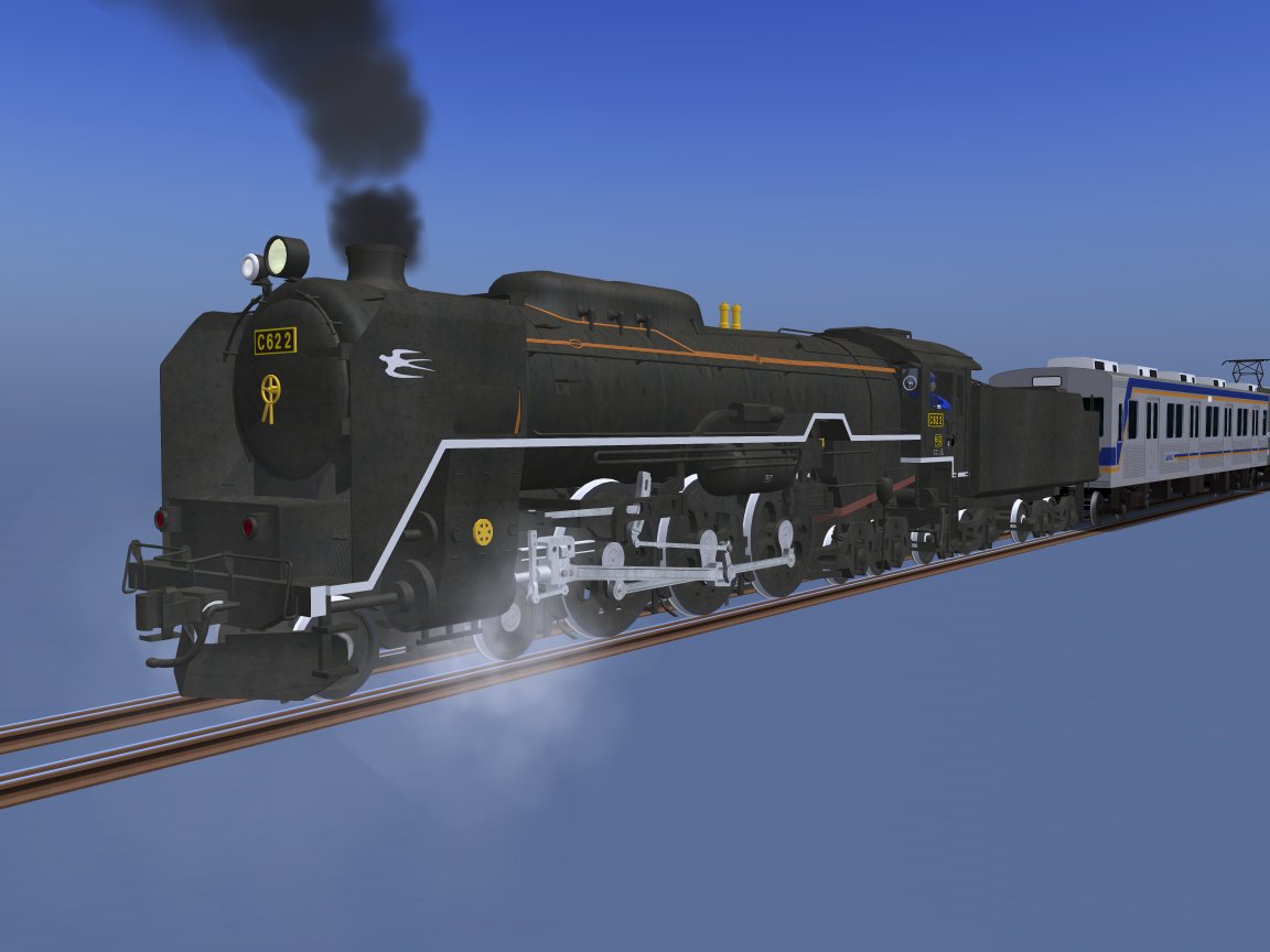 787_BMxx's tweet photo. #RailSim
#C62の日
#EF62の日 https://t.co/9ihAS7pIwR