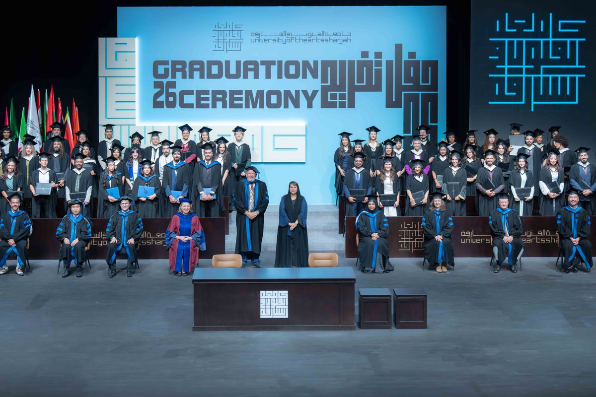 HHShkDrSultan's tweet photo. حضور حفل تخريج طلبة أكاديمية الفنون الأدائية بجامعة الفنون في الشارقة - دفعة عام 2026
Attending the graduation ceremony of Sharjah Performing Arts Academy Class of 2026 students at the University of the Art in Sharjah https://t.co/H72nQFUW7v