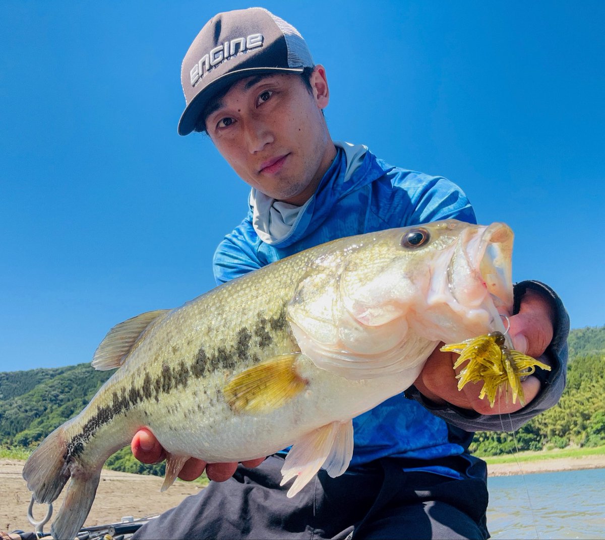 hiroto10mf's tweet photo. 久々の津久井湖へ

新製品のモジャフォーを投げ続け、綺麗な津久井湖バスを沢山キャッチ
デカいバスほど躊躇なく丸呑みしてくれます🙆‍♂️
帰着前に特大サイズをバラしたのが悔やまれる…

タックル
・SCHS-60UL -Ruffian-
・モジャフォー(ジグヘッドorダウンショット) https://t.co/56yIDyb85D