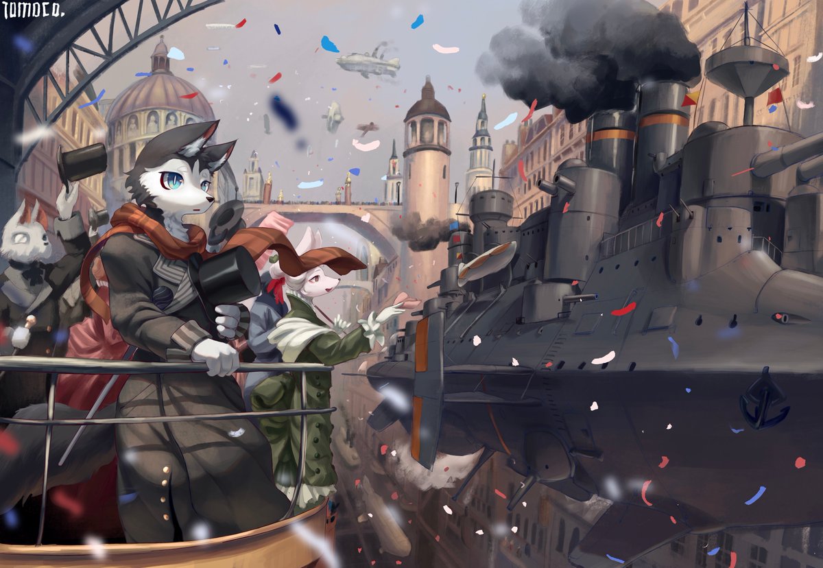 TomocoJiaosho's tweet photo. 輝かしい蒸気時代と狼
私人勿用，稿件展示
#furryㅤ#ocㅤㅤ https://t.co/d7uC1o8mE0