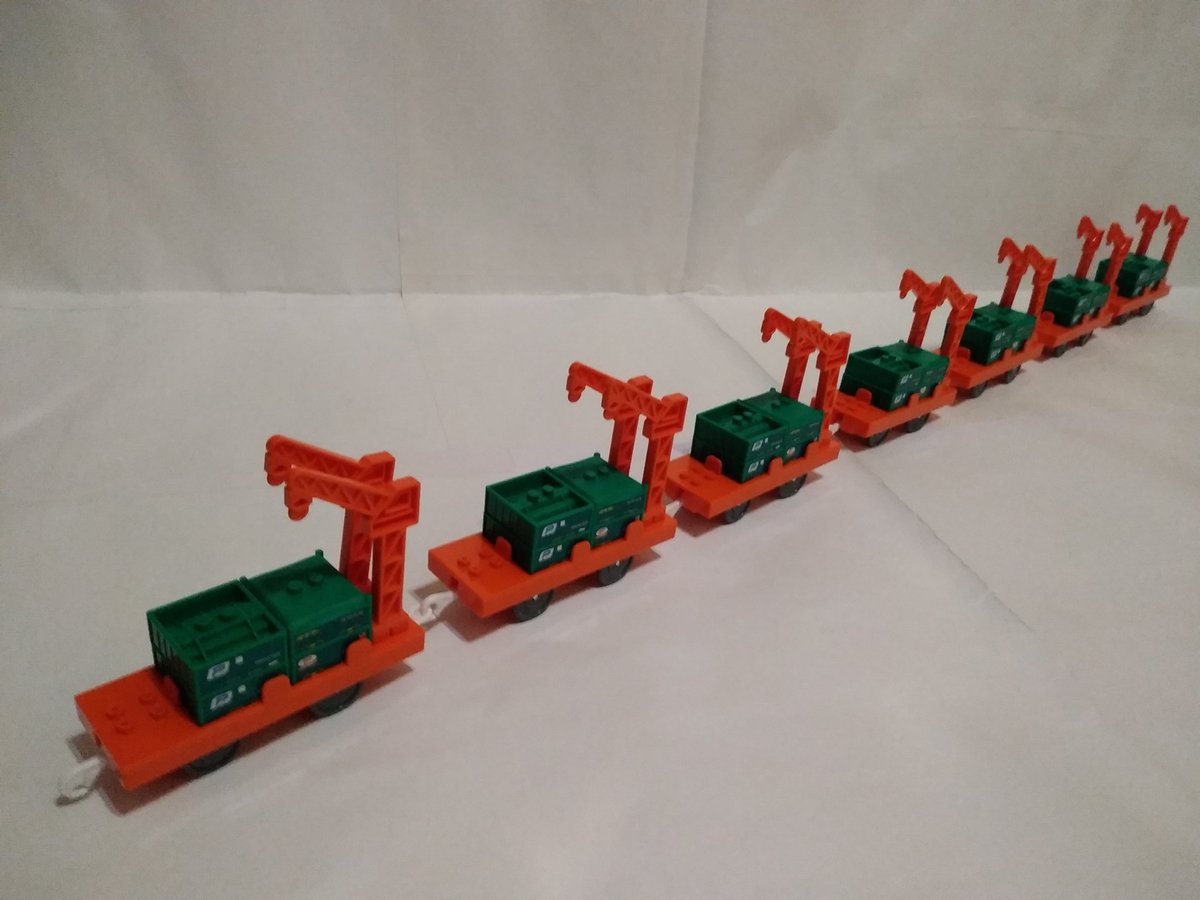 Ricky62057321's tweet photo. プラレール
資材運搬貨車　7両 https://t.co/rtZOwqPTYP