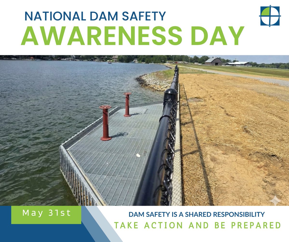CommonwealthEng's tweet photo. National Dam Safety Awareness Day - commemorates the catastrophic failure of the South Fork Dam in Johnstown, Pennsylvania, on May 31, 1889. #DamSafety #EngineeringSafety - See full blog: https://t.co/8j6izXavuo https://t.co/u7Q0u84VXt