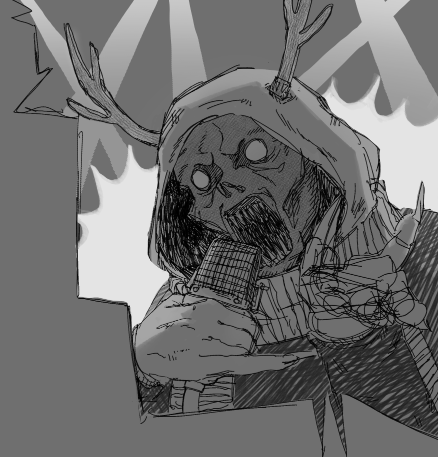 krythinum's tweet photo. finally got around to drawing haru #ドロヘドロ #dorohedoro https://t.co/J79Dz5TYTY