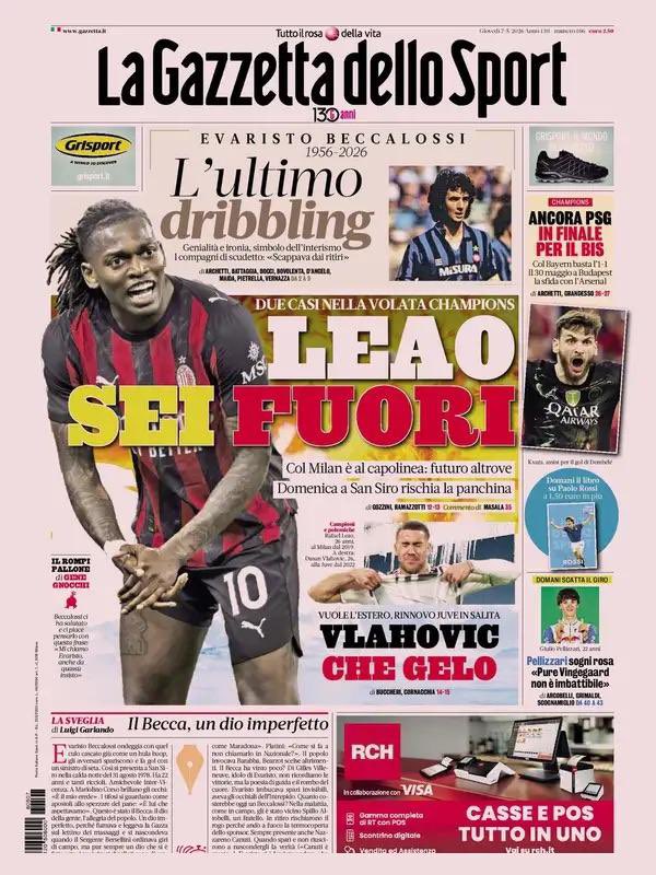 Diohakanriserva's tweet photo. Dichiarazioni di Leao una mancanza di rispetto nei confronti del bilan, così rischia di far abbassare il prezzo https://t.co/Pc8YPDREWF