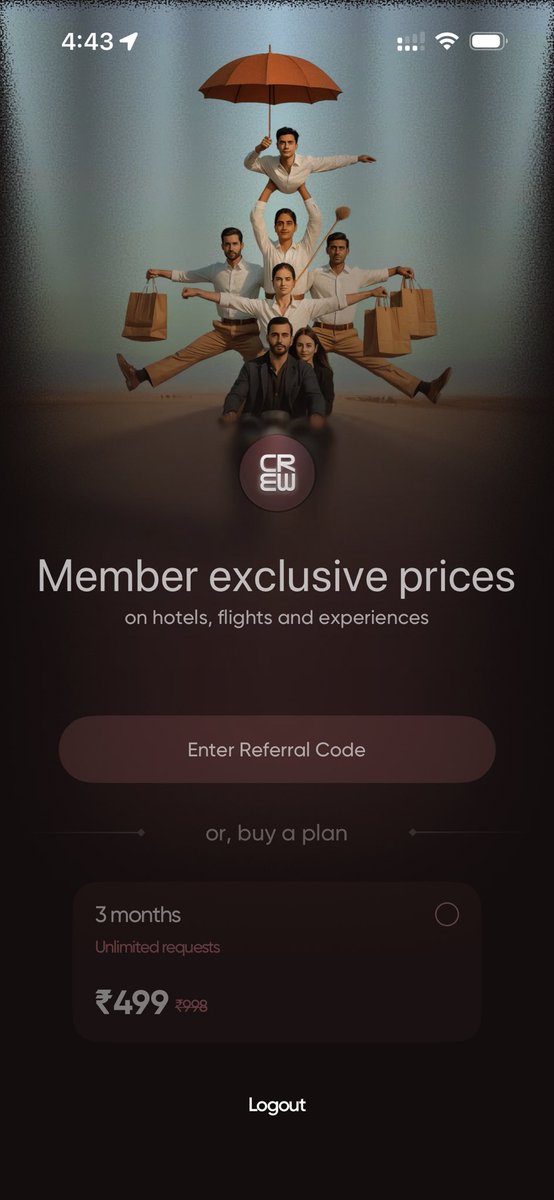 DeepXP's tweet photo. How does Swiggy’s Crew work any idea? Don’t have referral code but not allowing me to pay and use too. Did they shut it? @SwiggyCares https://t.co/5EhhIEiGWC