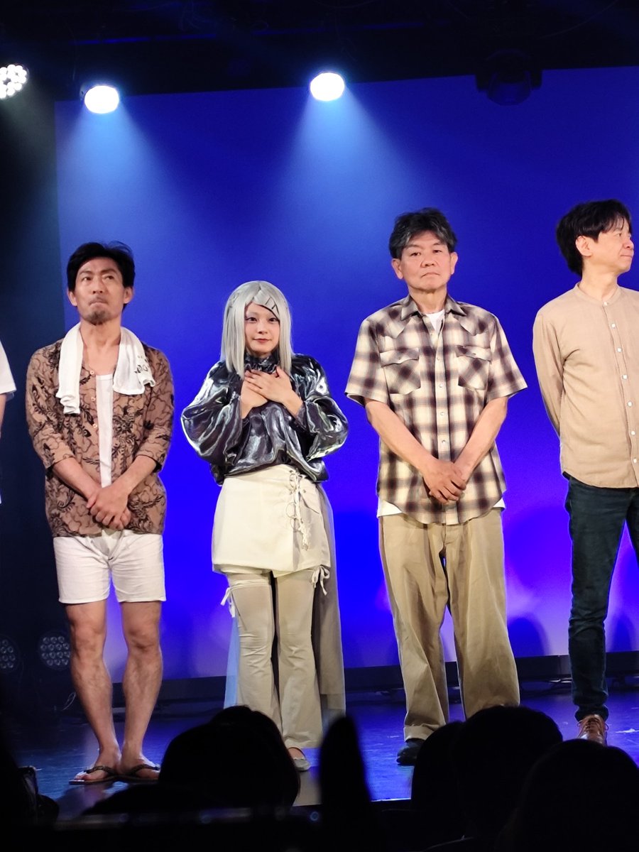 arancio222's tweet photo. 中島らも作品をしがむ会千秋楽
「X線の午後」
もう1回しがんできた！
前説からおもしろかった🤣🤣🤣
お気に入りの💉売り子シーン！
(台詞をひとりでしがんでます🤭)
別のシーンでは初回公演はビーチボーイズやったのに今日のは矢沢永吉に！これまたおもろかった！
またしがみたい！！
#らもしが4 https://t.co/xnMYqwB3VQ