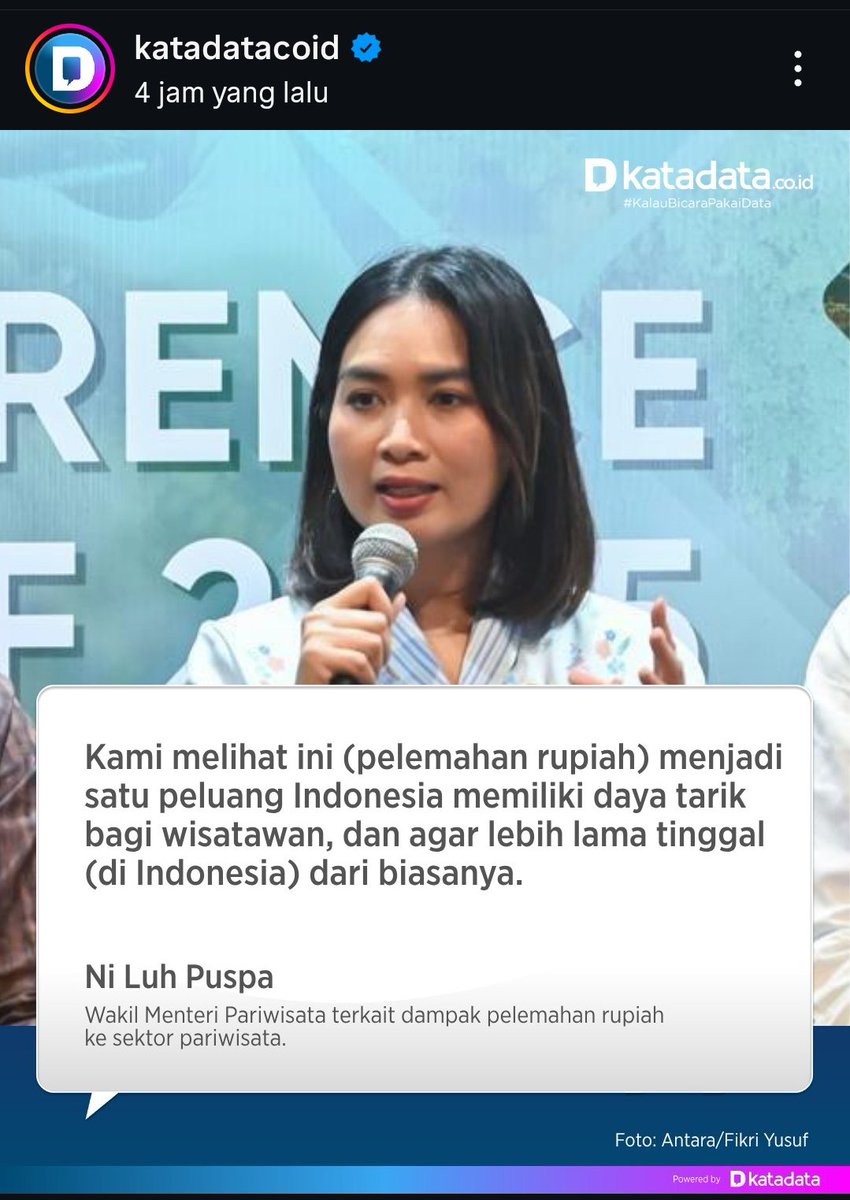 P3gEl's tweet photo. Satu lagi komentar yang sangat bagus dari pejabat 😌 https://t.co/O33mPmsbZD