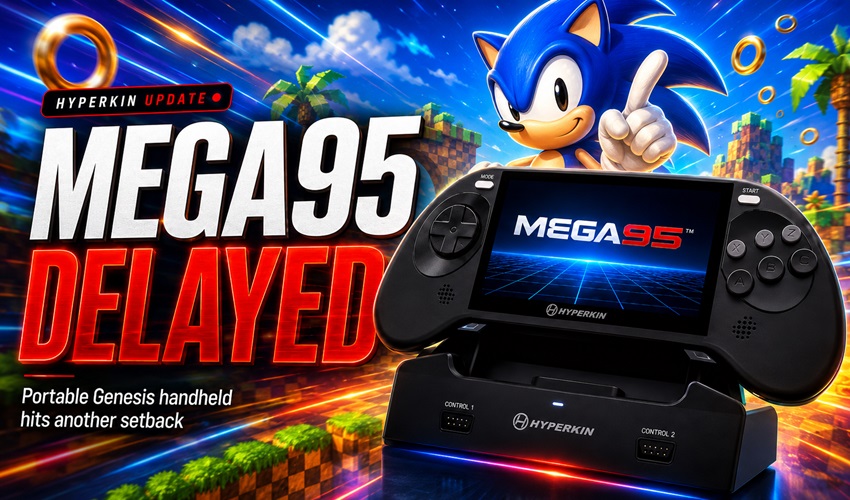 AmigamagazineGA's tweet photo. Hyperkin Mega95 update: portable Sega Genesis handheld faces new delay https://t.co/GoGGqlvxcz #Hyperkin #Mega95 #Sega #MegaDrive #RetroGaming #RetroGames #Sega #Genesis #Retrogamer https://t.co/hKkOD9fWLk