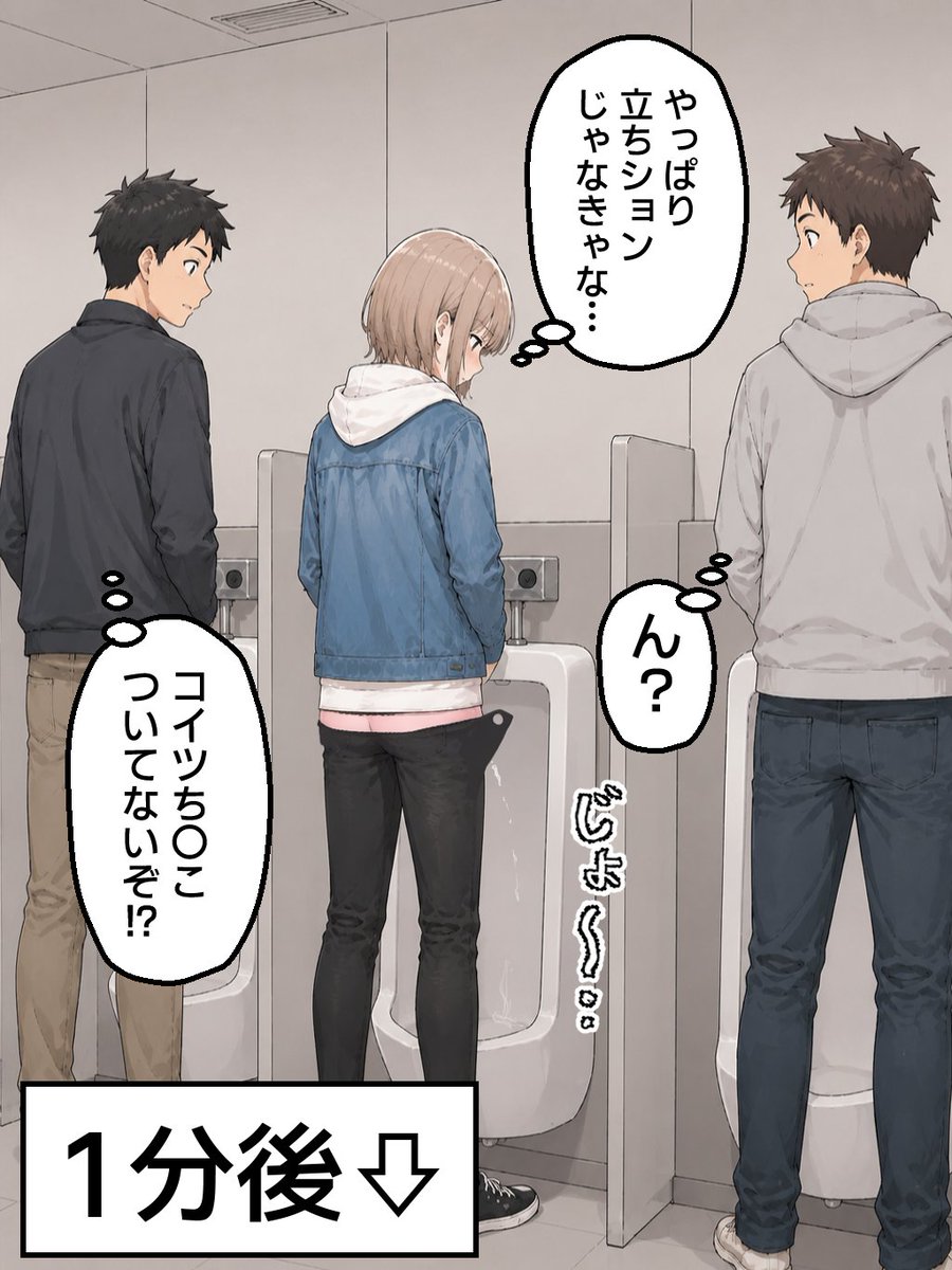 321_ship's tweet photo. 立たないとできない女体化男子 (1/2) https://t.co/6GGzQOVp6o