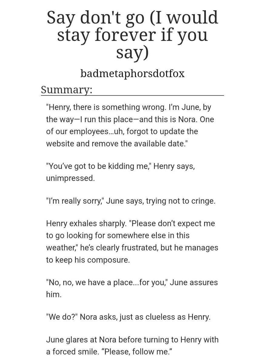 estr19's tweet photo. 🐝 Say don't go (I would stay forever if you say)
✍️ badmetaphorsdotfox
📏 6.3K     📊 E
📋 AU, hotel owner Alex, writer Henry, island life, one bed
🔗 https://t.co/I7PMBgjNL2 
🏷️ #RWRB #RWRBMovie #FirstPrince #RWRBficrec #FirstPrincefic #RWRBfic https://t.co/nGrTTQYAAB