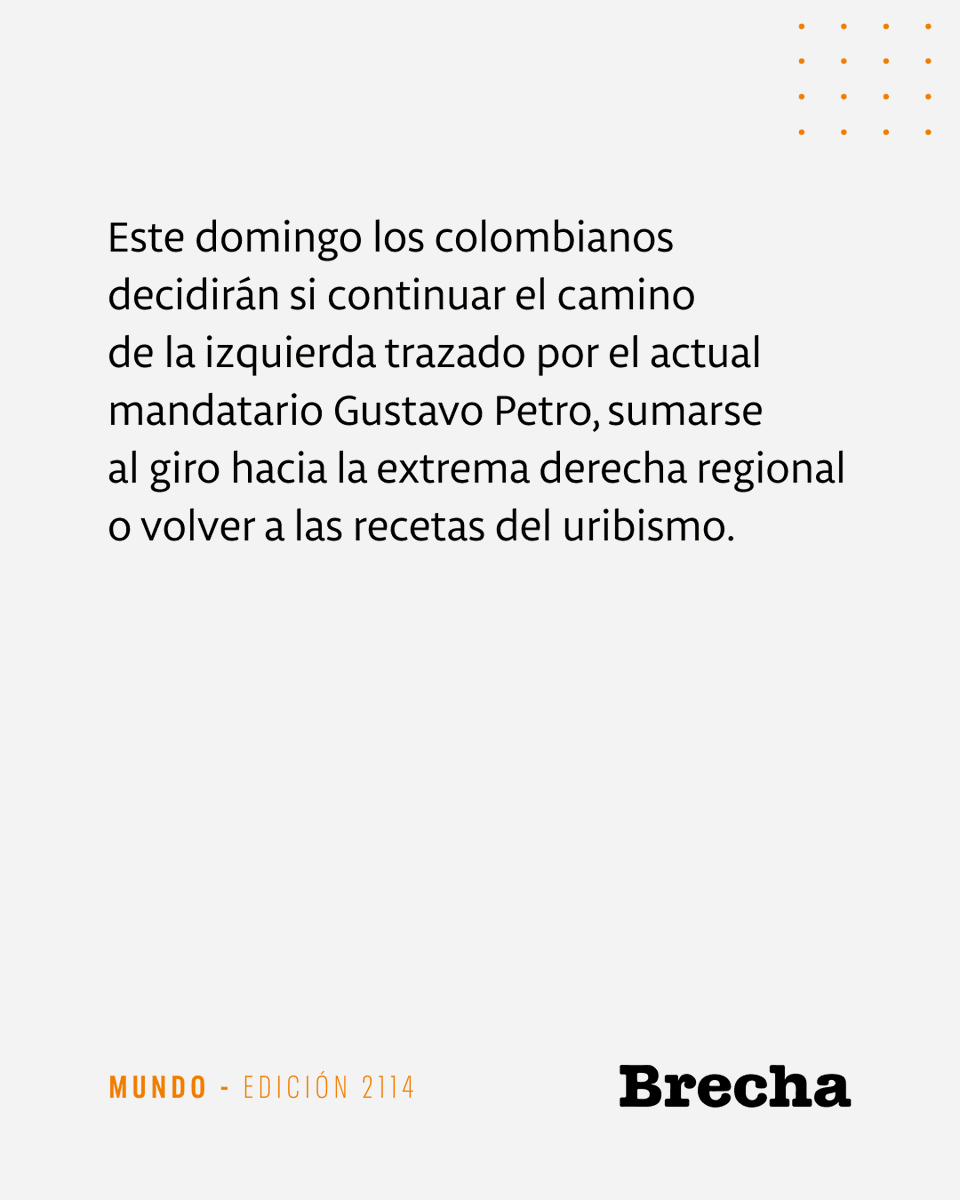 SemanarioBrecha's tweet photo. 📰 ¿Un nuevo «gobierno del cambio» o el retorno a la derecha?

Elección presidencial en Colombia

🖋️ Sofía Kortysz Vaz, desde Bogotá
📸 Xinhua, Andres Moreno

https://t.co/tEqhfKPl0l https://t.co/0LzOx1kts0