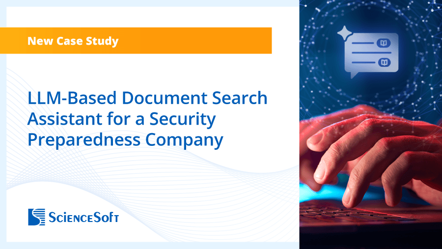 ScienceSoft's tweet photo. ScienceSoft helped a GCC security org replace keyword search with a RAG-based AI assistant delivering grounded, source-linked answers across sensitive docs: https://t.co/KO99PIaxeV https://t.co/BqluWV0zWs