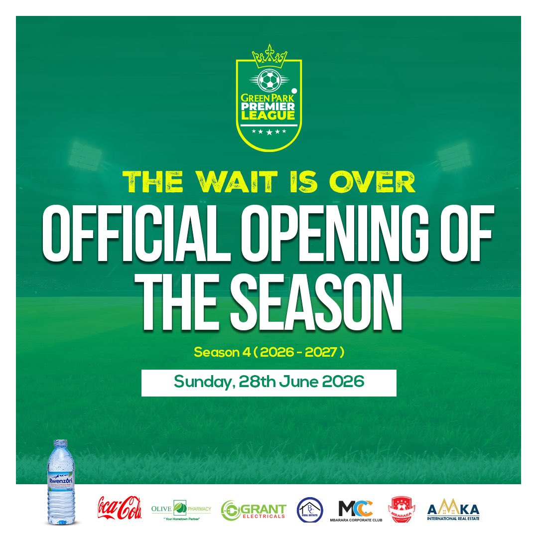 greenparkug's tweet photo. "The wait is over 🔥  
#GreenparkPremierLeague Season 4 starts Sunday, 28th June 2026.  
Let the games begin!" https://t.co/ln95TryVE8