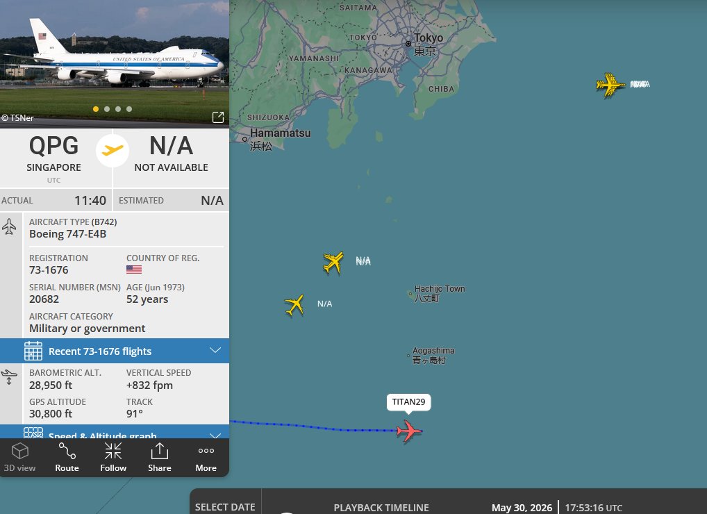 SirListenalot's tweet photo. May30 #E4 #TITAN29 refuelers: #KC135's #AE0425 #AE0150 #AE0141 #FRESH81-83 from Kadena to Yokota &amp; #AE015B #AE0658 #AE059F #AE038E #FRESH71-74 on a round trip out of Yokota https://t.co/iUCtcM9t0a