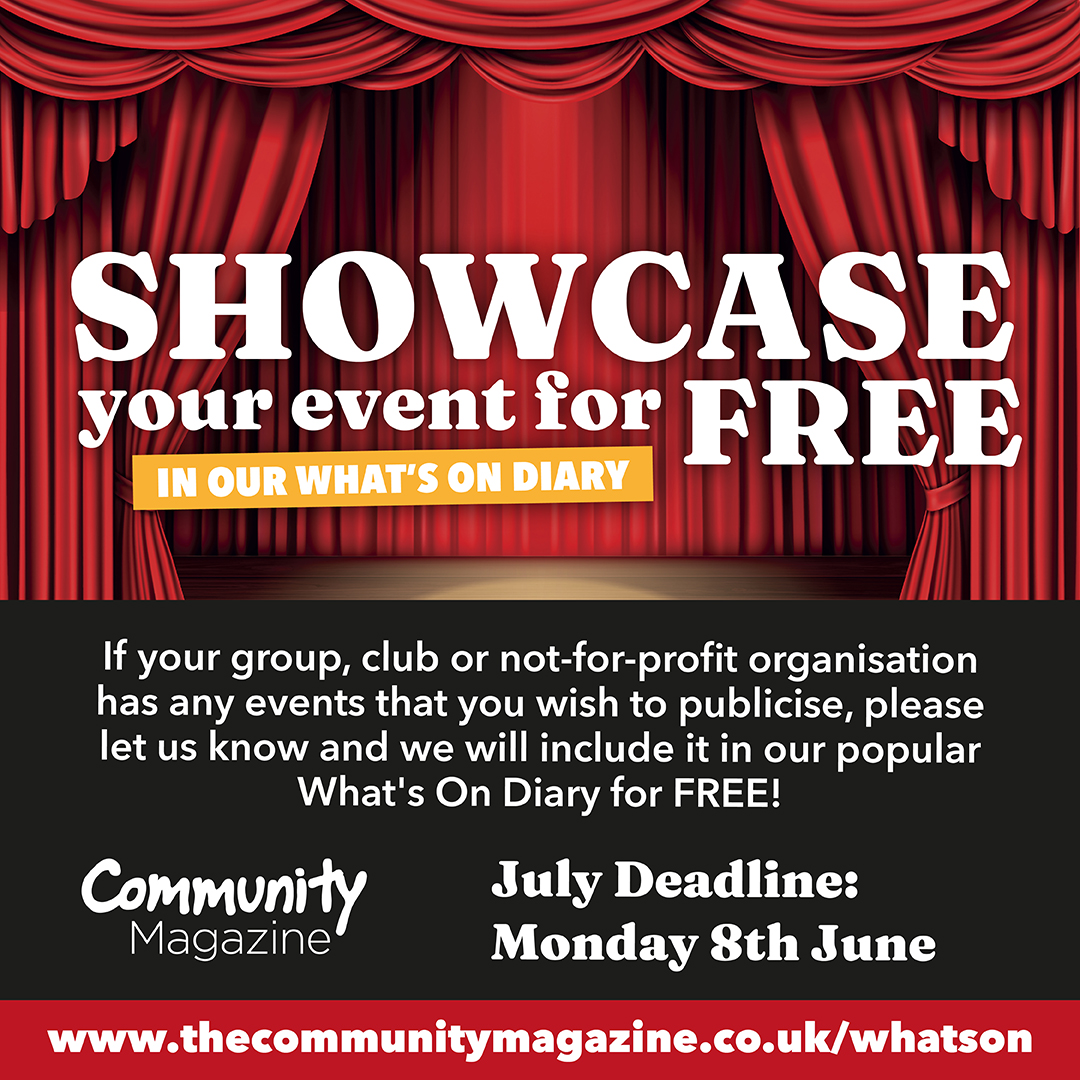 CommunityMagNMC's tweet photo. Showcase your Events for FREE! If your club, group or not-for-profit organisation has any events happening in July that you wish to publicise, let us know and we will include it in our popular What's On diary  for FREE! Submit before Monday 8th June at: https://t.co/09w6zoYiz9 https://t.co/FHNuFcA9ge