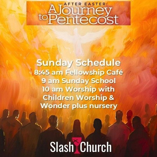 SlashChrist's tweet photo. Slash Church schedule for May 31, 2026, 8:45 am Fellowship Cafe then 9 am Sunday School followed by worship at 10 am. Can't be here? Watch at https://t.co/KGH71c7dw2 or find us on our YouTube channel https://t.co/eqRj6sv4IS https://t.co/J0dNi2GV2p