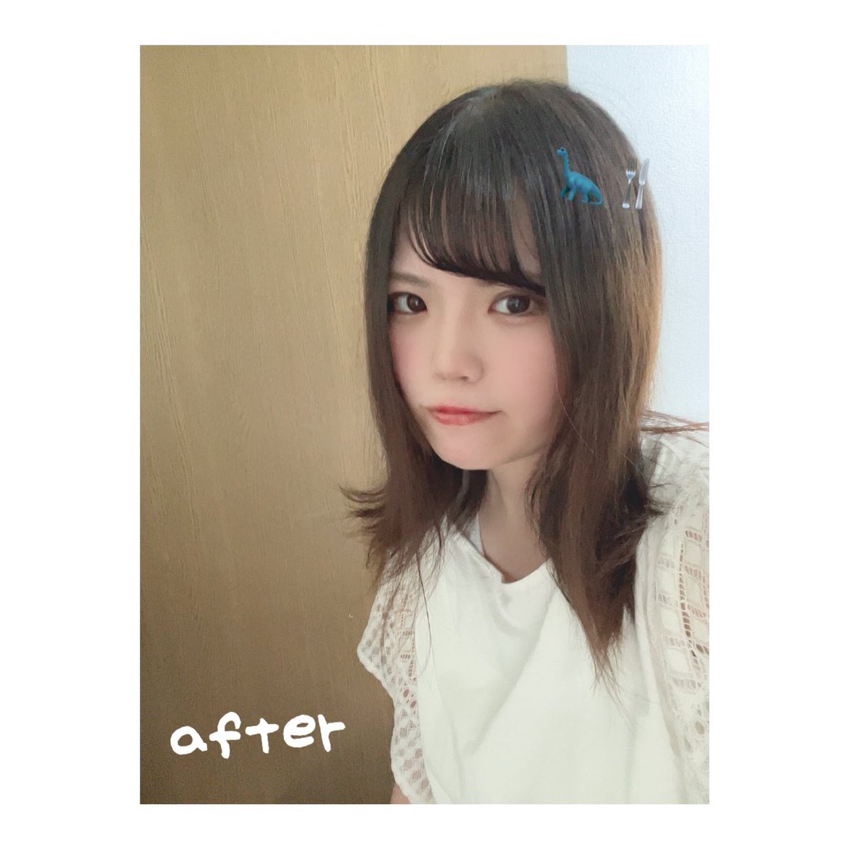 tp_b_'s tweet photo. かみのけ 12せんちくらい ママンに きってもらた ヨ ✂️ ｻｸｯ

今年2回試験あるの決まってるから気合い入れʔ•̫͡•ʔ💓ほんとは、痛んでるとこ切ってって言ったらここまで短くなったけどまだ多少傷んでるみたいだけどなんか色々スッキリ〜🫶🏻 https://t.co/V6pxebRVTb