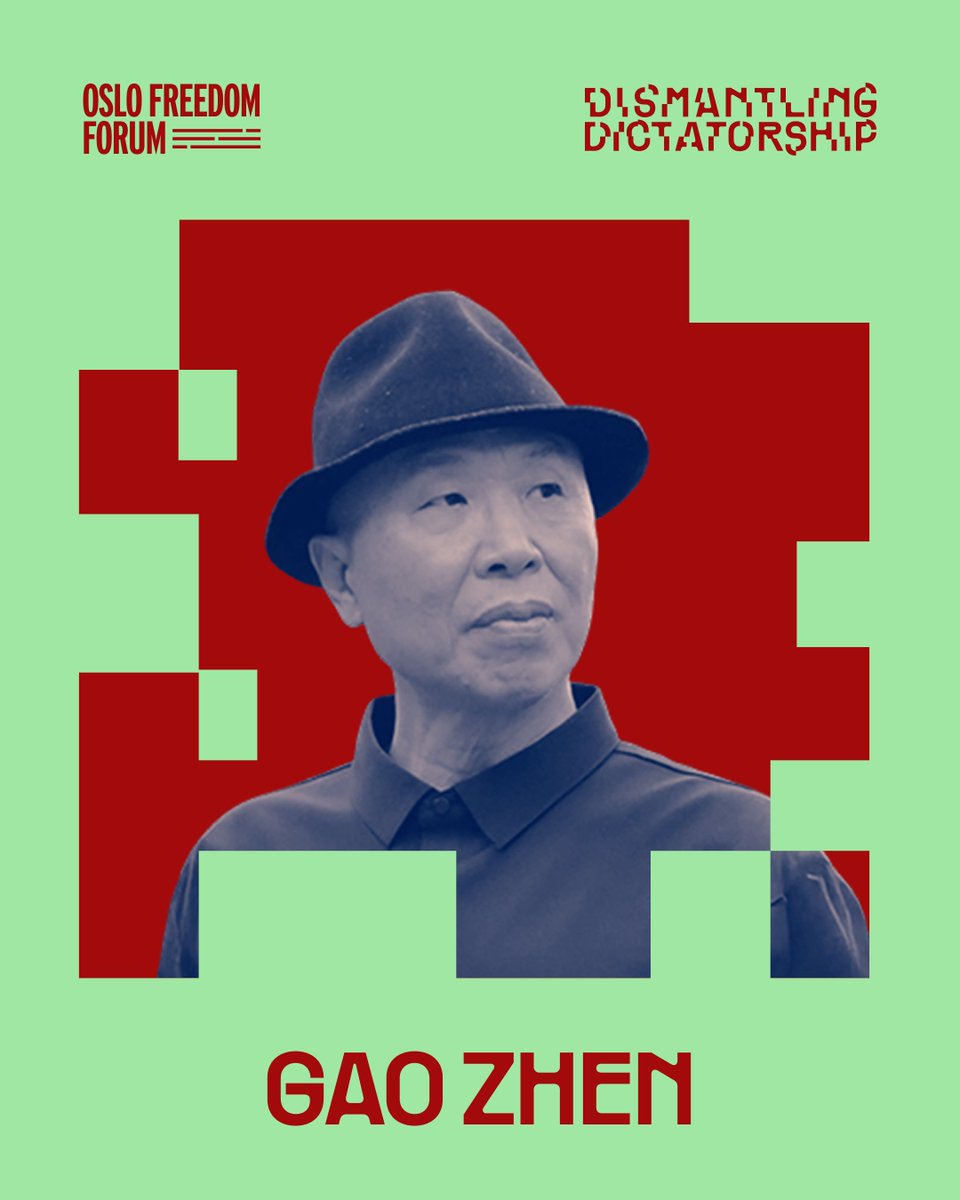 OsloFF's tweet photo. The Human Rights Foundation is pleased to announce the recipients of the 2026 Václav Havel International Prize for Creative Dissent: Chinese contemporary artist and prisoner of conscience Gao Zhen, and Burmese dissident artist and curator Sai ██.

This year’s laureates will be recognized during a ceremony at the 2026 Oslo Freedom Forum in Oslo, Norway. The prize will be presented to the recipients by Richard Gere, an acclaimed actor, humanitarian, and philanthropist who serves as the chair of the International Campaign for Tibet and founder of the @GereFoundation.