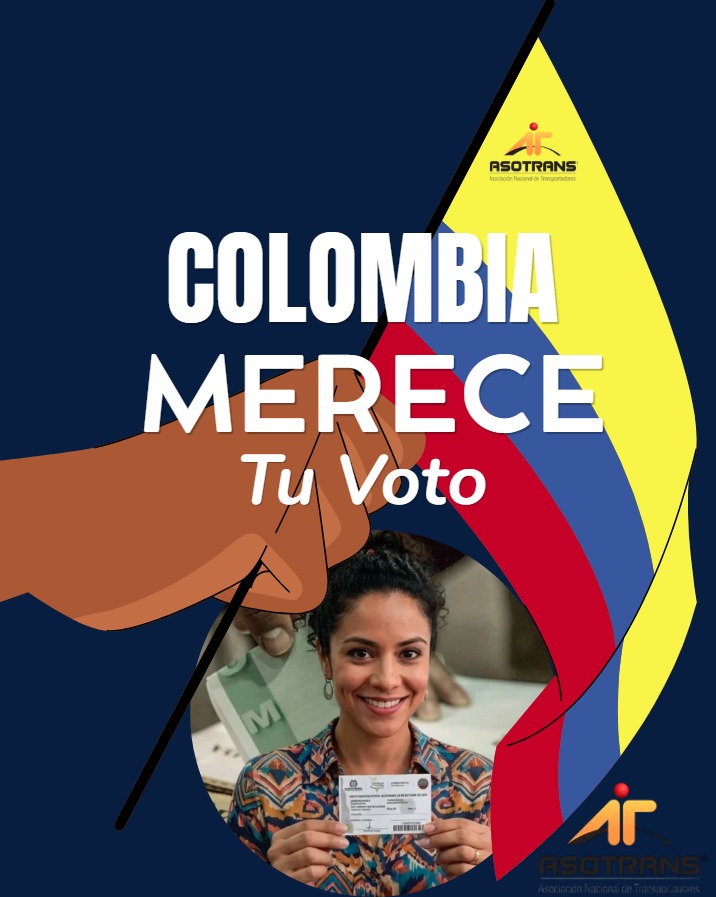 ASOTRANS's tweet photo. 🗓️Hoy es el día de la democracia, ejerzamos nuestro derecho al voto🗳️ #ColombiaElige🇨🇴🇨🇴🇨🇴 https://t.co/LDlcB5Wclv