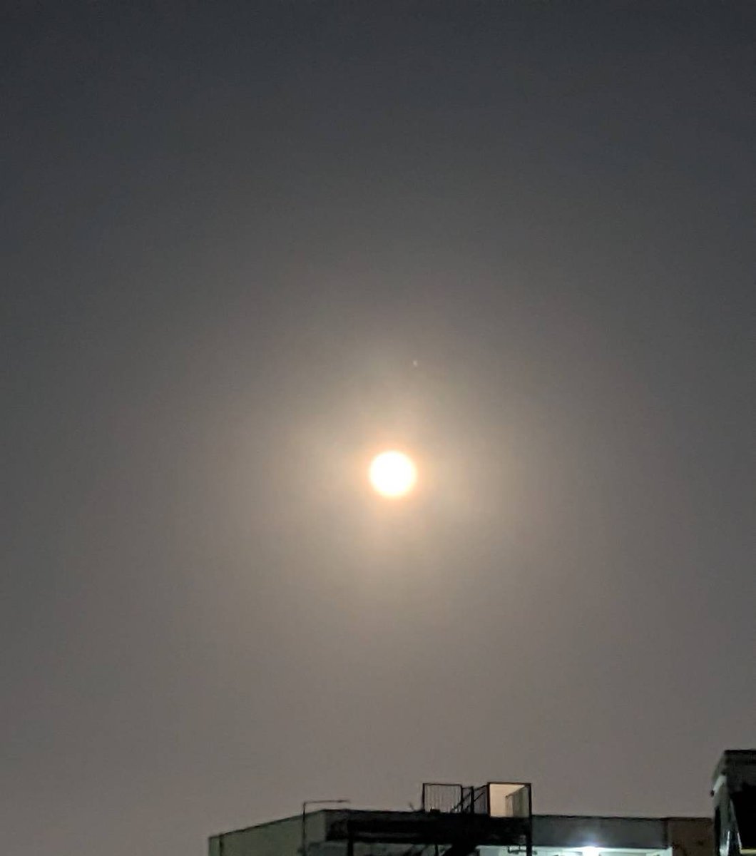 faro_jasming's tweet photo. 今夜は満月🌕️ブルームーンでマイクロムーンなんですって。 https://t.co/8hK07T7syB