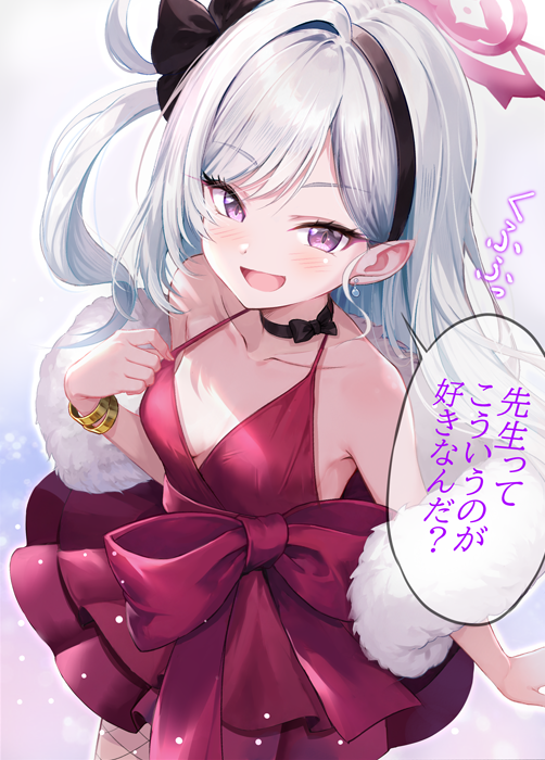 ドレスムツキちゃんです、セリフを付けてみました…! #今月描いた絵を晒そう 