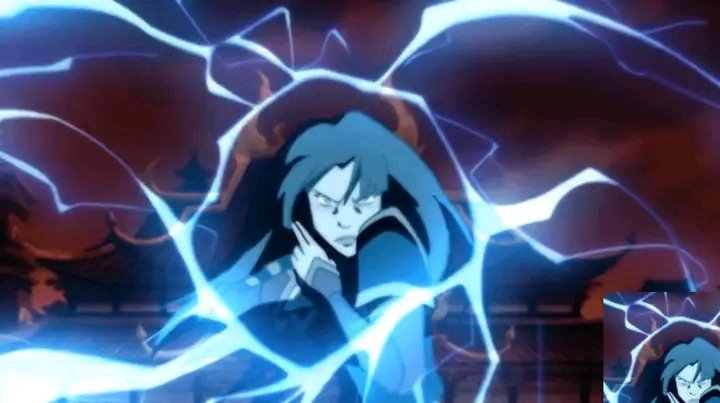 SymplyTonbra's tweet photo. Roku and Sozin: "Blue fire is impossible to control."
Yasu: "Blue firebending is nothing more than a myth or fiction."
Iroh: "Lightning bending requires peace of mind."
Ozai: Failed to redirect Zuko's lightning redirection back at him.

Azula: "Sounds like a skill issue to me." 💁🏻