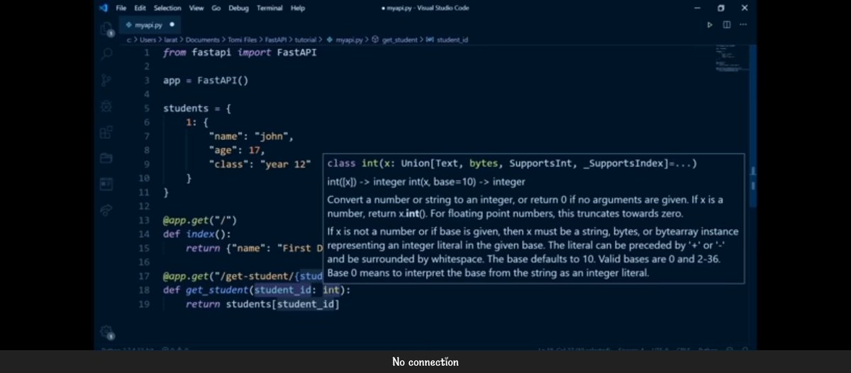 AdeagboRodiyyah's tweet photo. Day 46 of #80DaysOfCode 🥹
✨ Learned the fundamentals of FastAPI
✨ Watched how to deploy a basic FastAPI app.
✨ Got introduced to Uvicorn and finally understood the role it plays behind FastAPI apps.
✨ Compared Flask and FastAPI syntax
#Python #Rodiyyahwrites #WomenInTech https://t.co/k2GdO9A9xF
