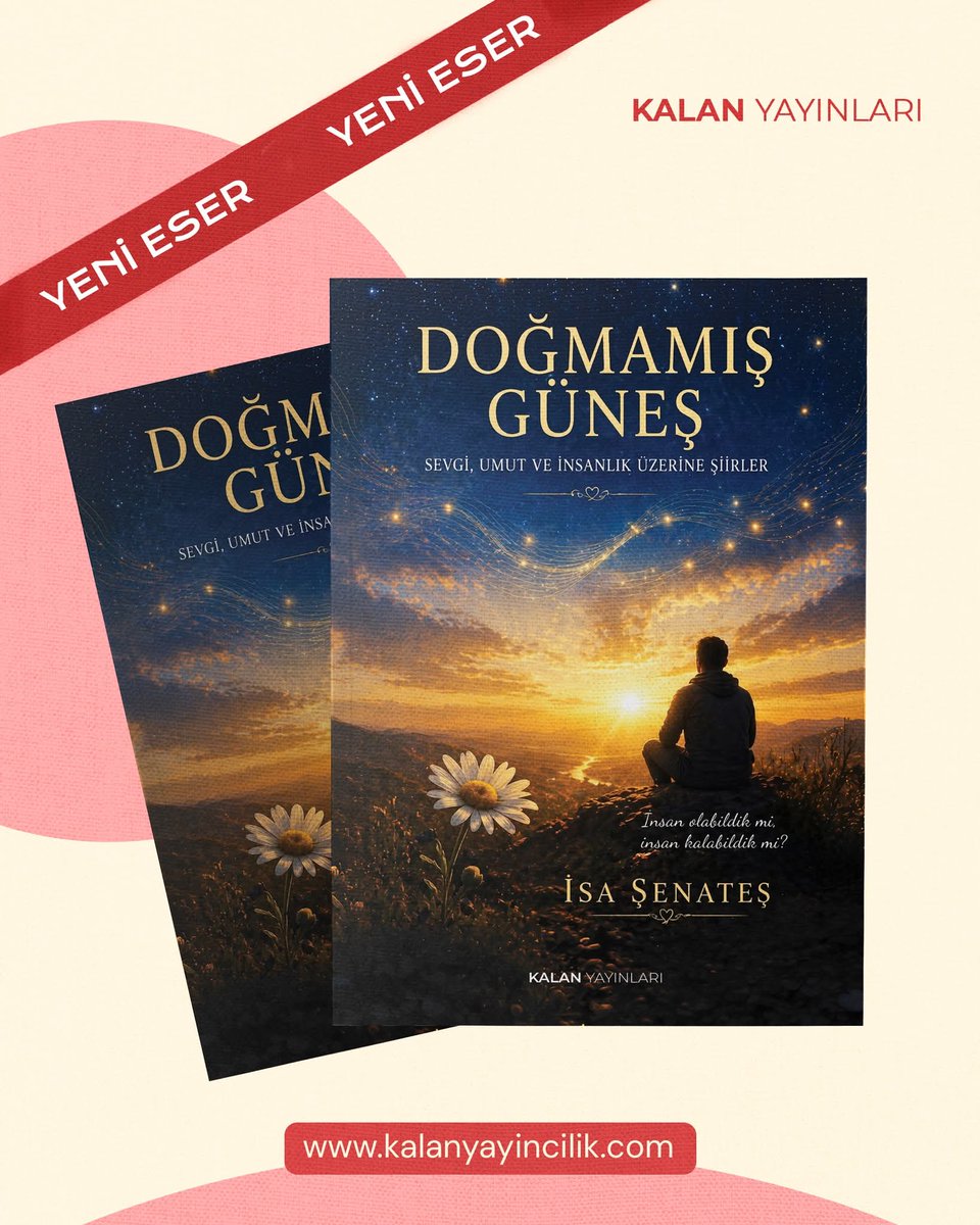 senates07isa's tweet photo. @Siir_Sokaktadir 

Doğmamış Güneş Şiir Kitabım çıktı ☀️🌼🥰🙏 

#isaşenateş
#doğmamışgüneş
#şiir
#yenikitap
#edebiyat https://t.co/sUZNAG50cd