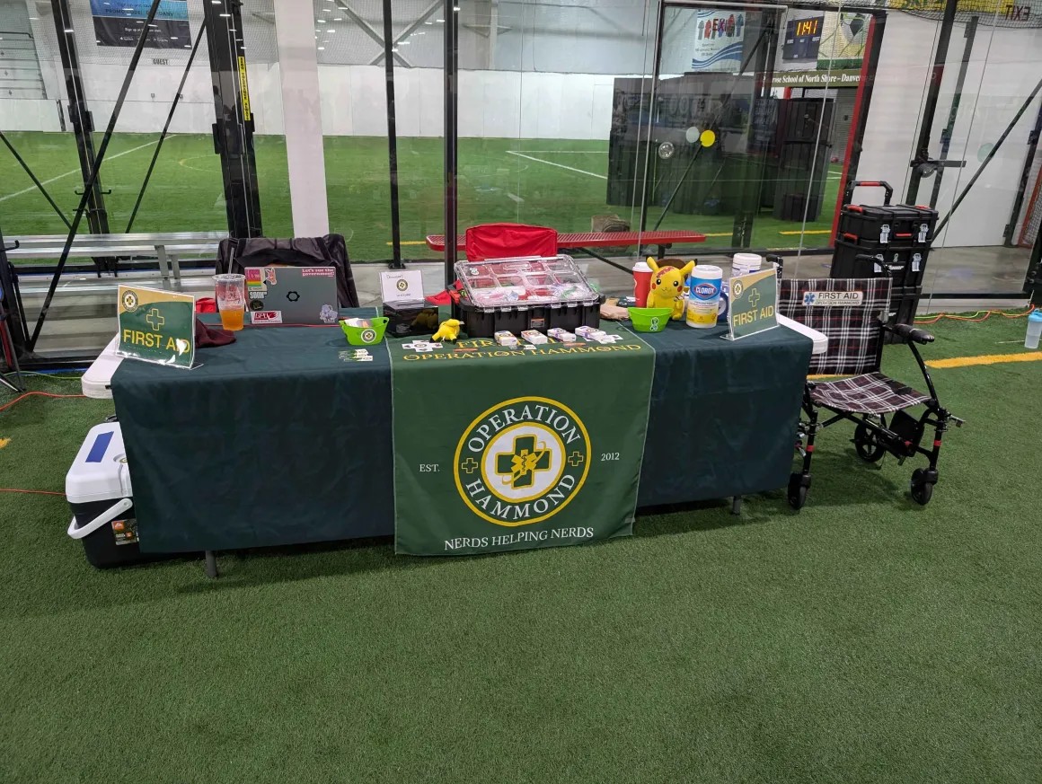 OpsHammond's tweet photo. Good morning from Iron Gate Exhibition 's spring event! It's been a great weekend here so far, and we're sure the last day will be just as fun. 

If you need first aid or just want to say hello, don't hesitate to stop by our table! https://t.co/bagHPr5Tzc