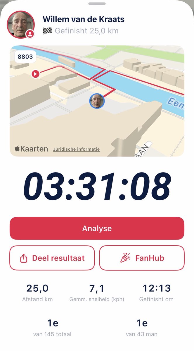 HenCComputers's tweet photo. 25 Kilometer wandeling voorlopige eindtijd https://t.co/ty0TrX5Pr5